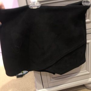 Black envelope skirt